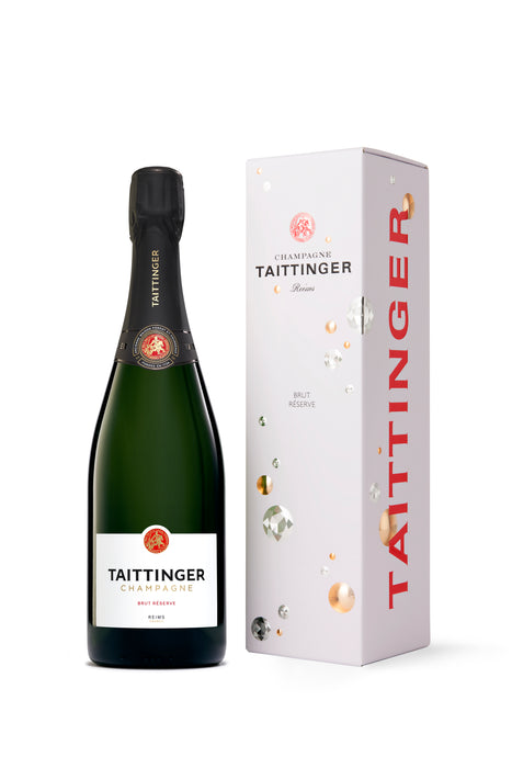 Bottle of Taittinger Brut Reserve Champagne